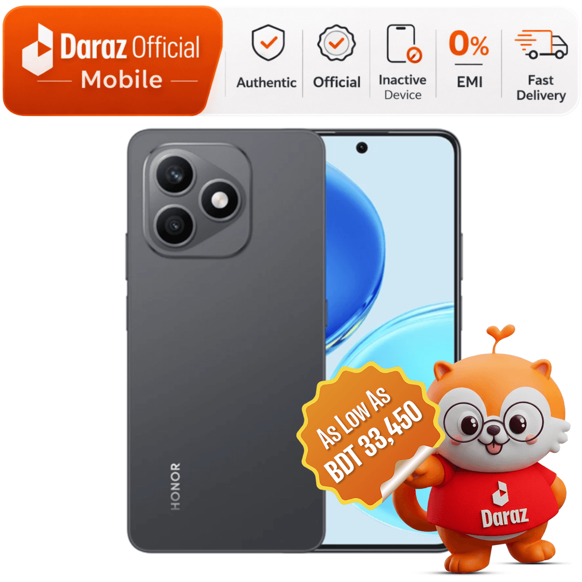 HONOR X8d 8/256GB | AMOLED 120Hz Display | 7000 mAh Battery | Official