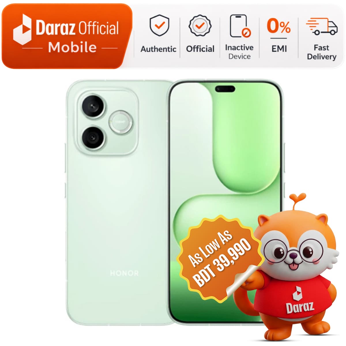 Honor 600 Lite 8/256GB | 6.6" AMOLED 120Hz Display | 6520 mAh Battery