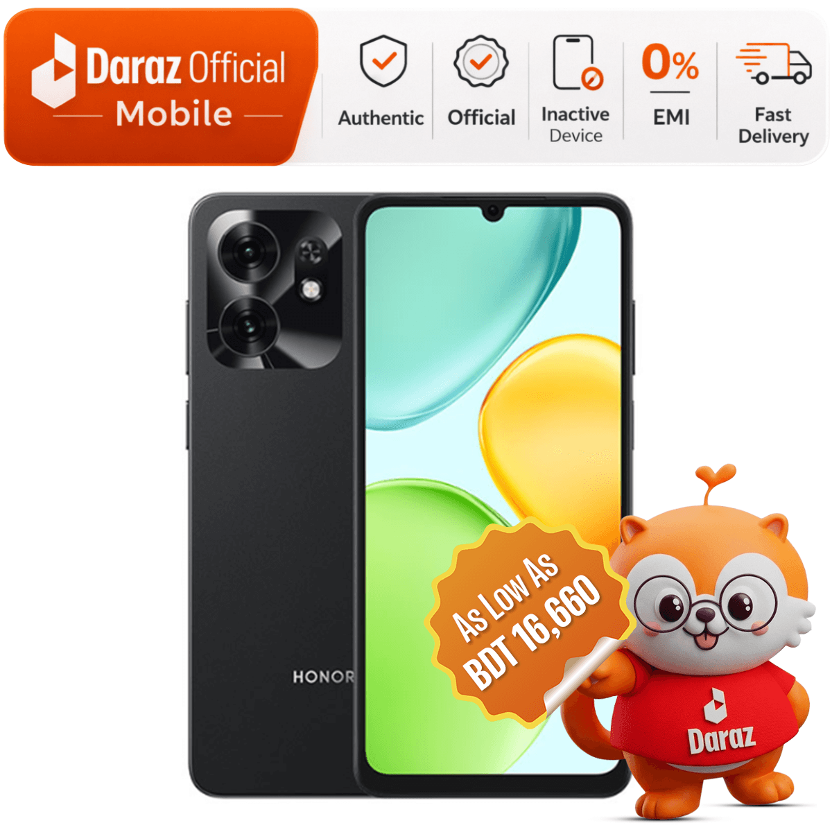 HONOR X6d 5G 4/128GB | 120Hz Display | 50MP Camera | Official