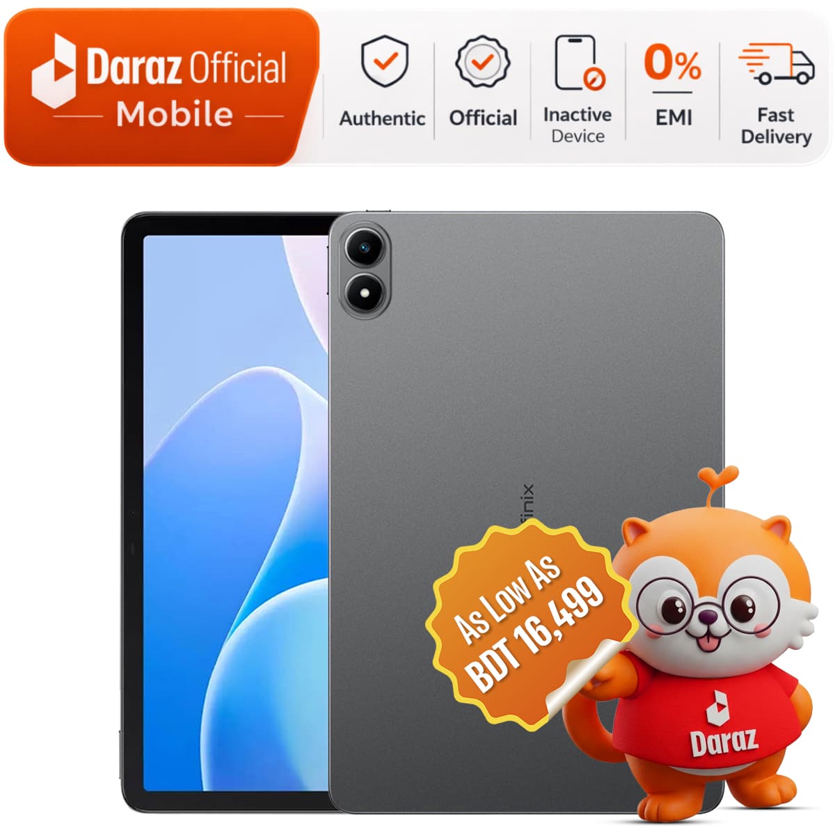 Infinix XPAD 20 | 6GB RAM + 128GB ROM | 11" Display | 1 Year Official Warranty
